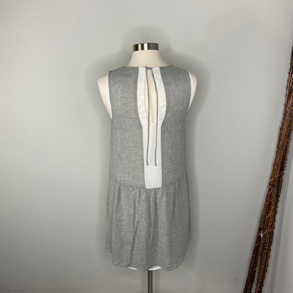Zara Basic Lightweight Gray Combo Sleeveless Dress - Picture 5 of 6